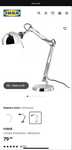 Lampa biurkowa z ikei. Forså