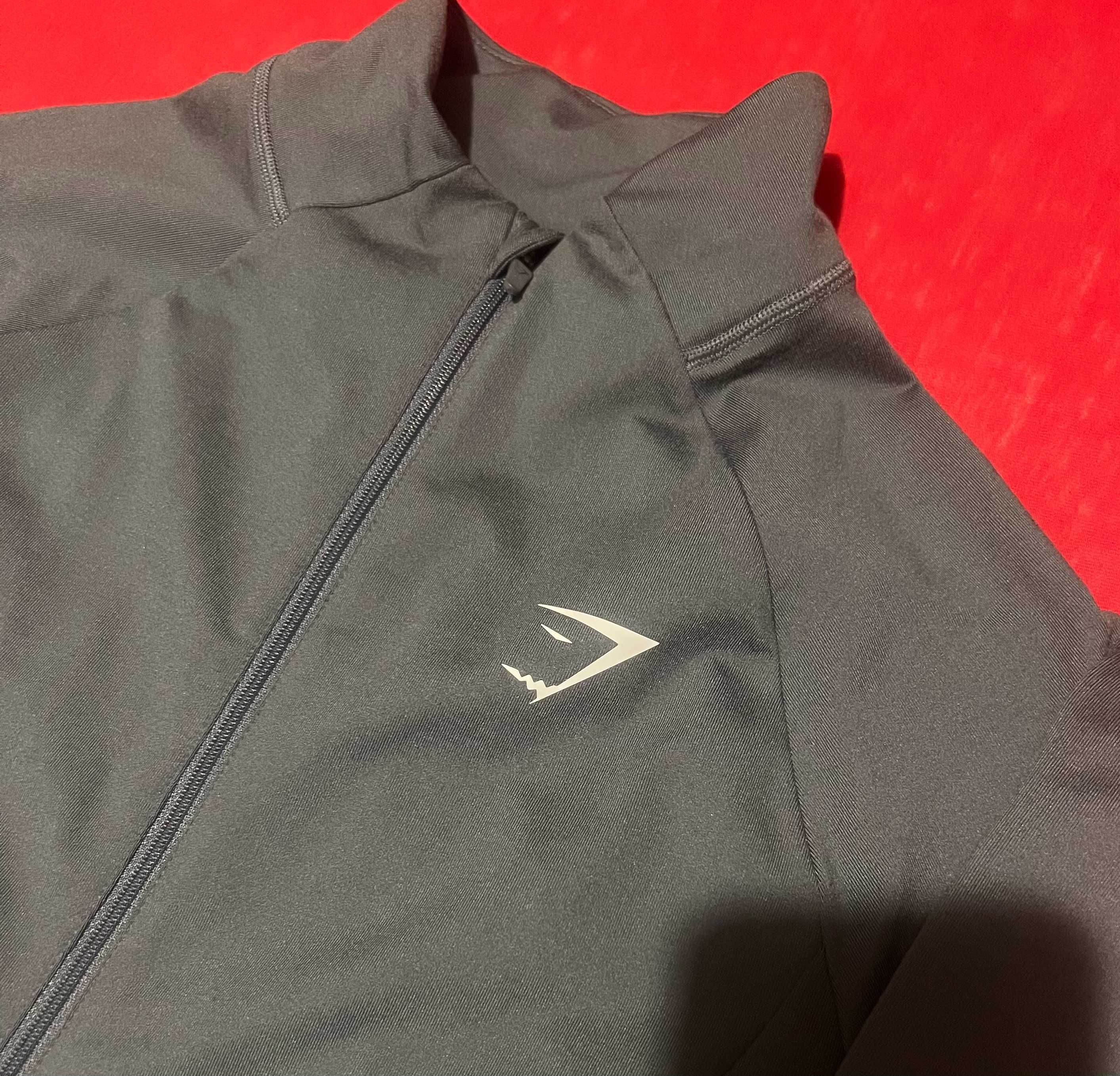 Gymshark спортивная кофта лонг на молнии зипка р.S как новая!