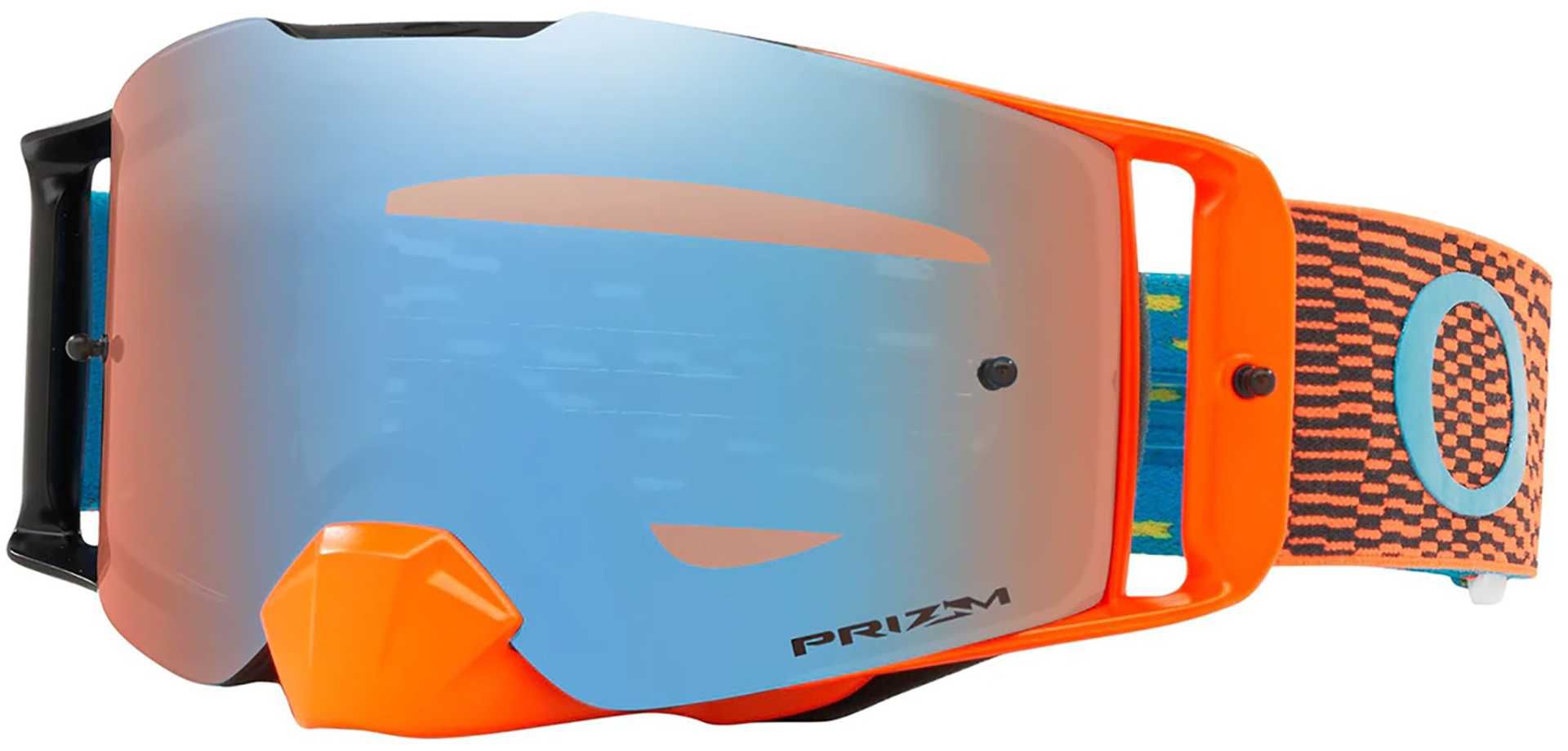 Gogle Oakley Frontline MX Equalizer Orange Blue PRIZM Sapphire atv