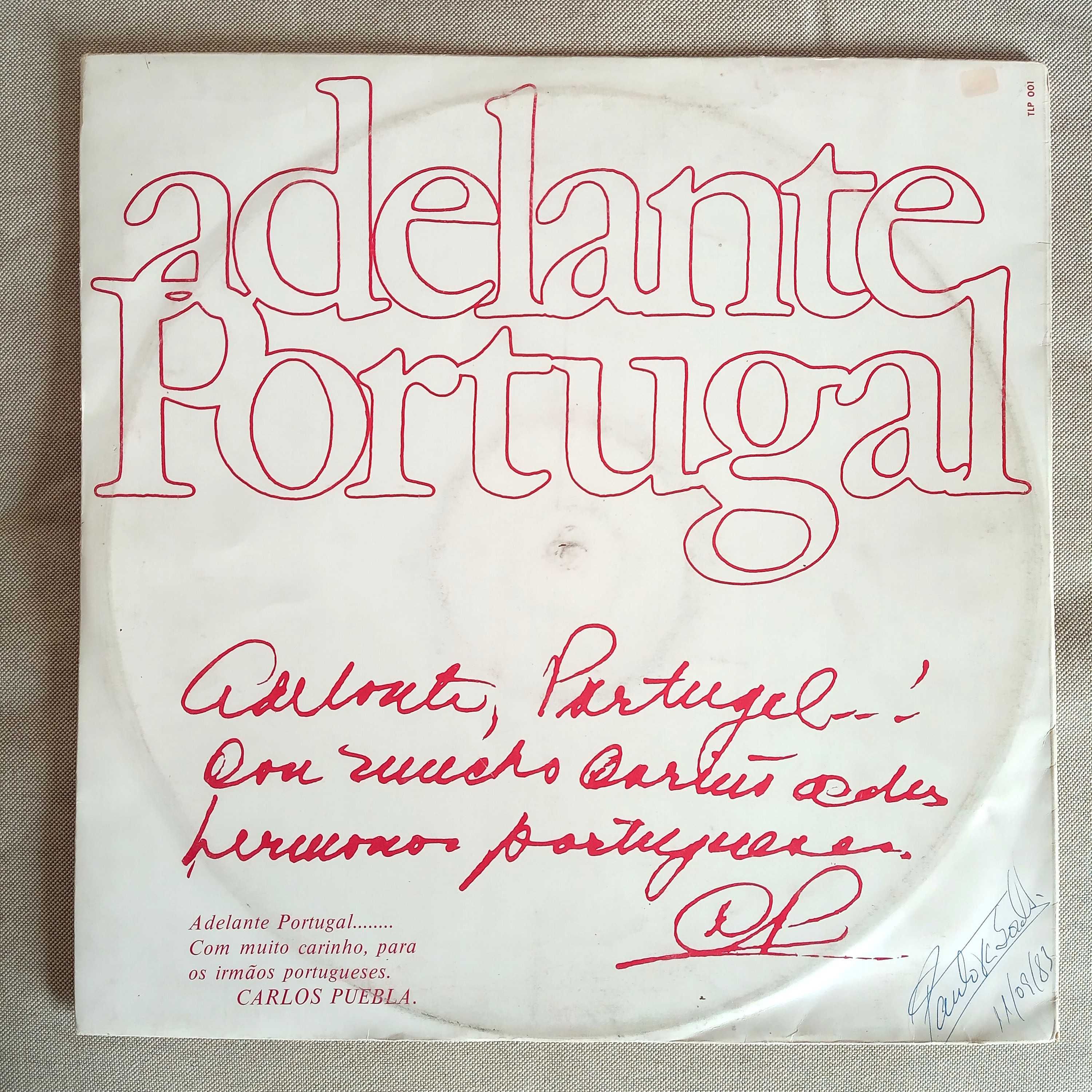 Disco de vinil de Carlos Puebla - Adelante Portugal