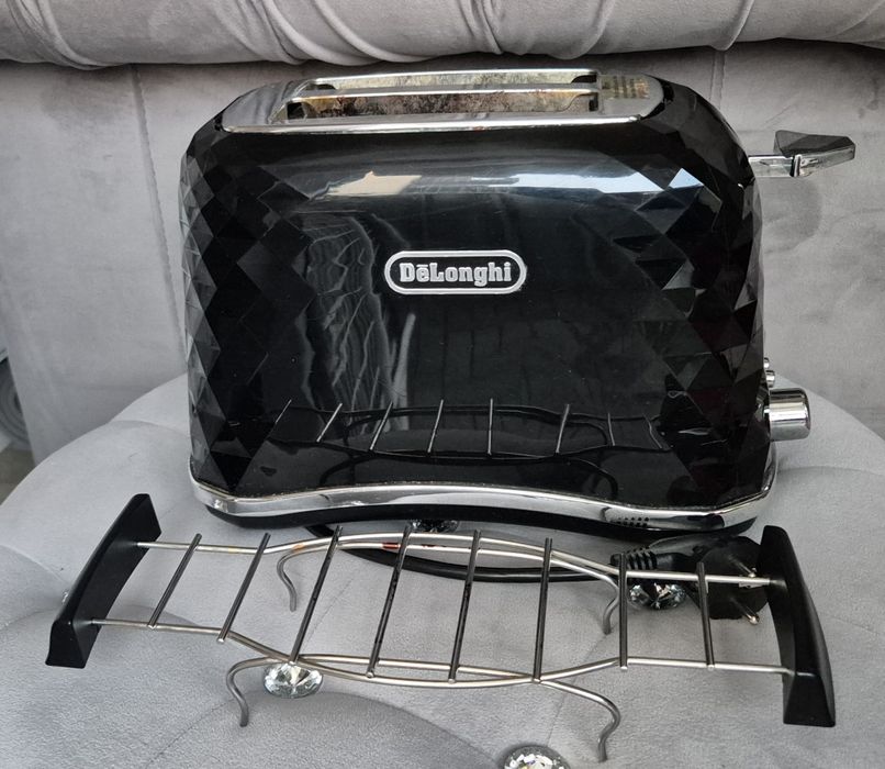 Toster Brillante DeLonghi czarny używany 100% sprawny home glamour