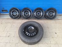 Komplet 5 prawie nowych felg stalowych 16" 5x112 Mercedes