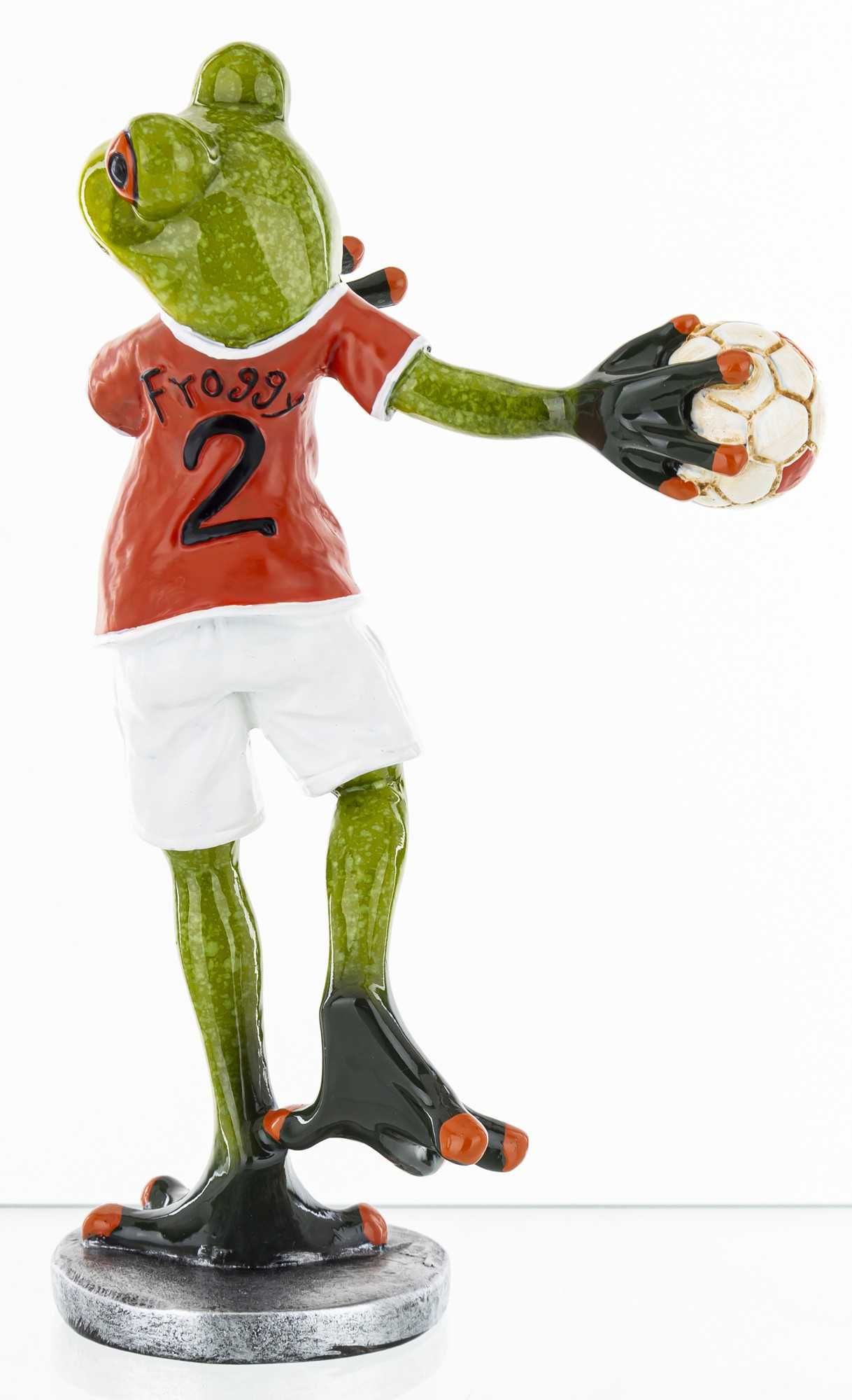 Figurka 17 cm Żaba sportowiec piłka ręczna