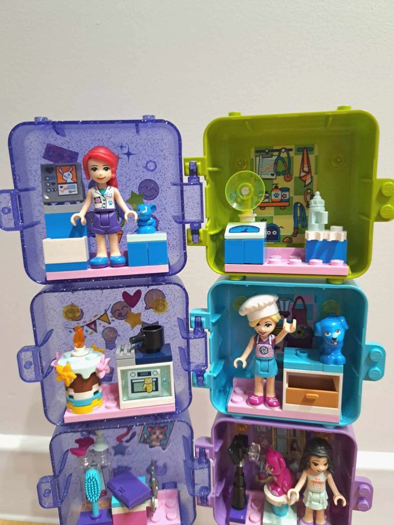 Cały Zestaw 5 kostek Lego Friends  Seria 1 jak nowy!