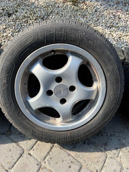 ALUFEGLI 14" 4x100 + opony kleber 185x60 renault, opel, lanos