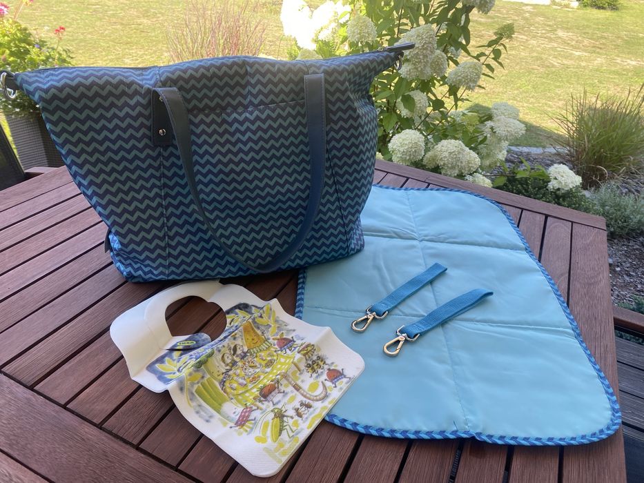 Torba do wózka Canpol Lady Mum turkusowa + gratis poduszka