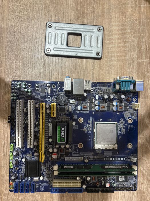 am2 материнська плата + проц+ озу