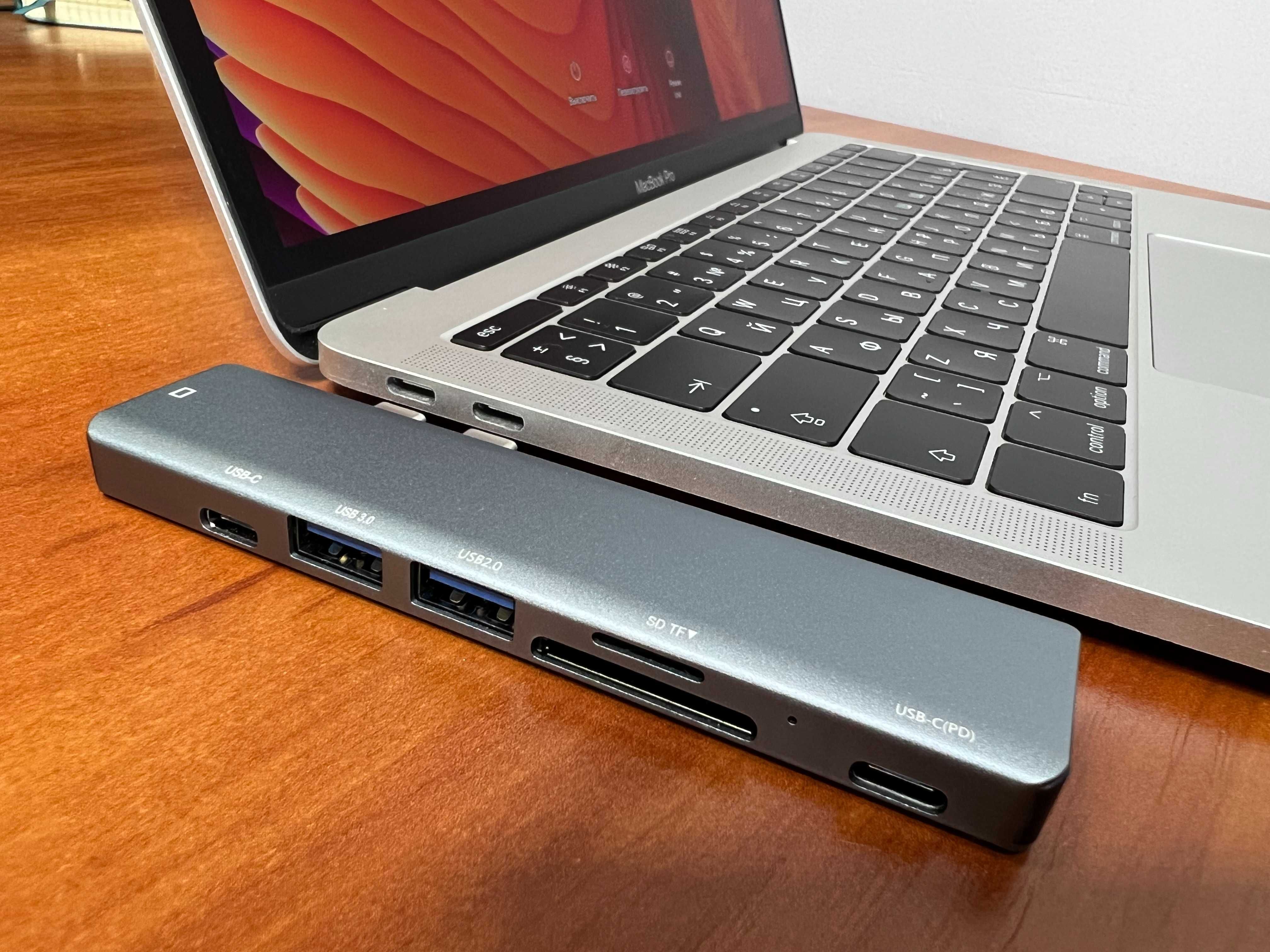 USB хаб для MacBook Док-станция Type C Hub 4K HDMI SD Reader 2018 2020