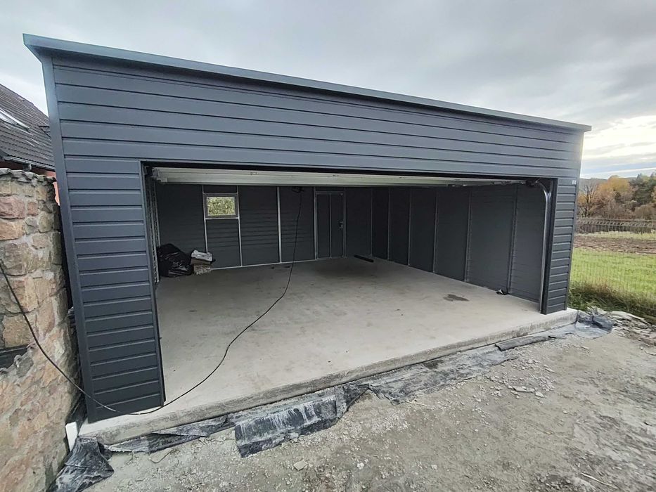 Garaż Dwustanowiskowy 6x5,8 – PREMIUM z bramą segmentową