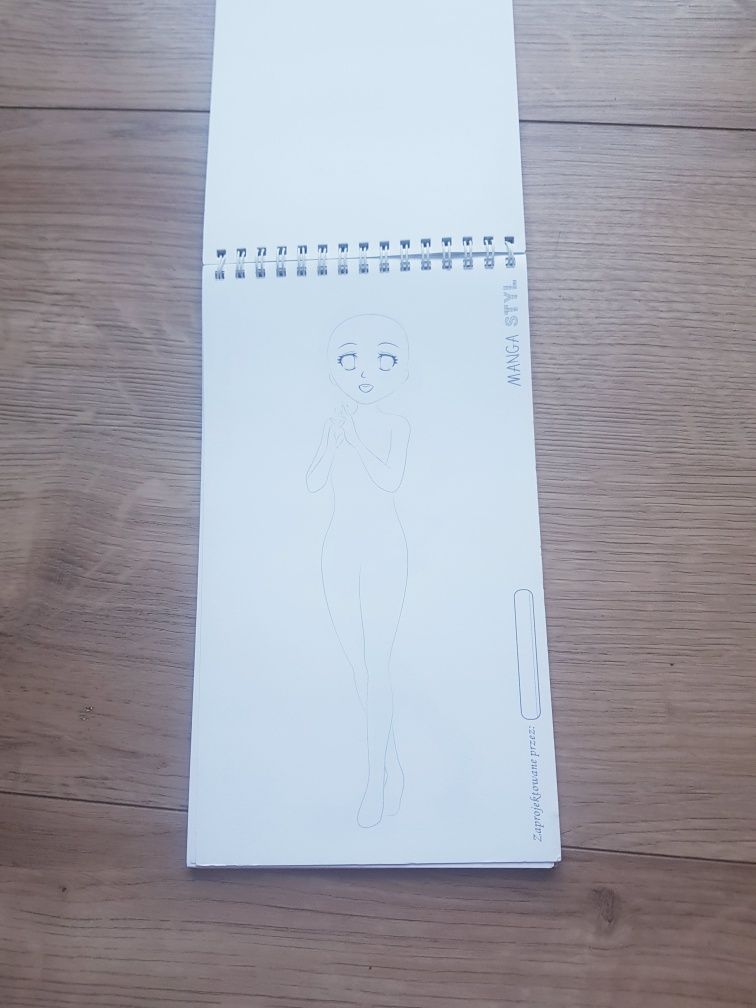 Książka Manga Styl z naklejkami wesołe malowanki