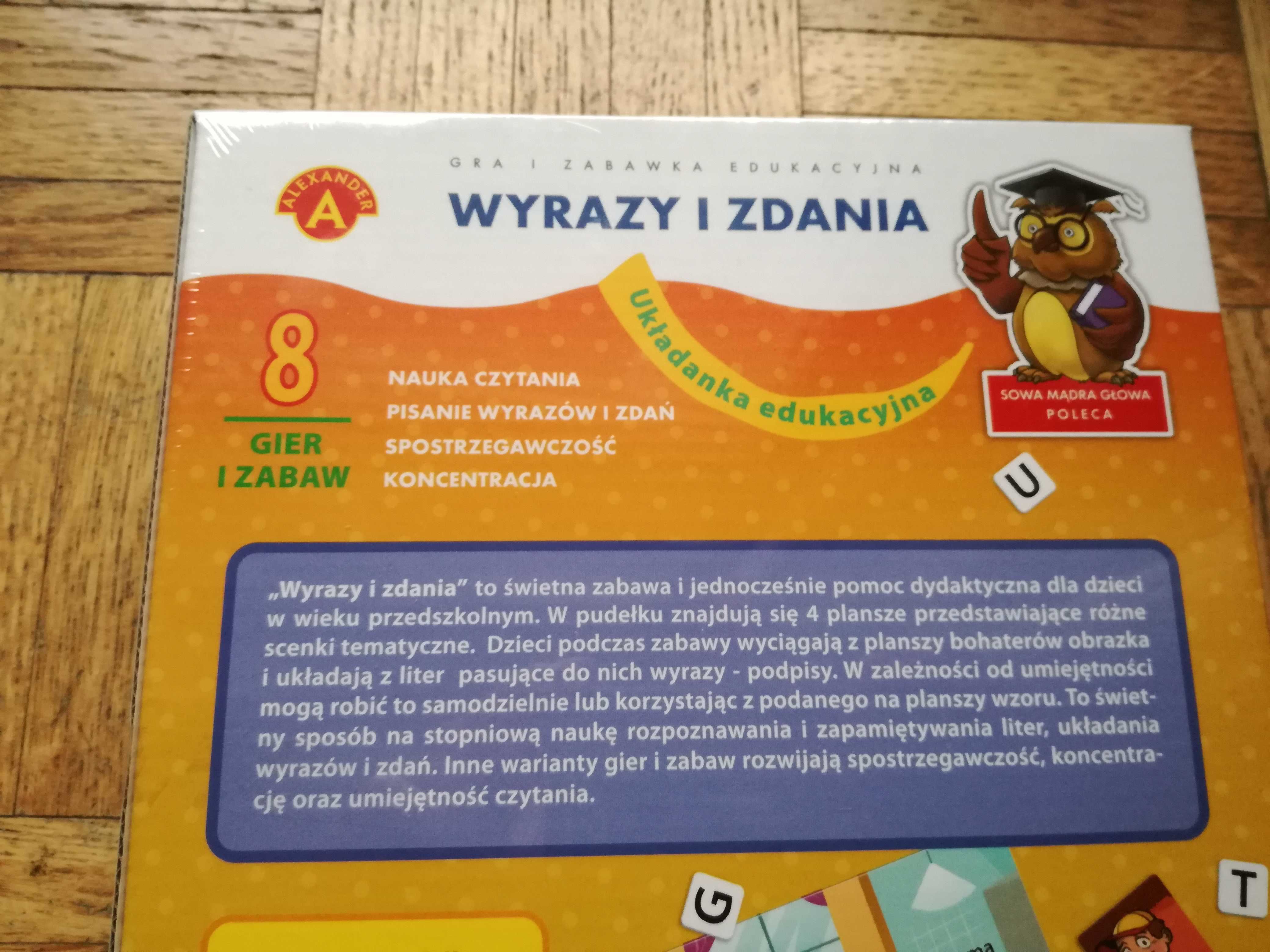 Wyrazy i zdania, Układanka edukacyjna Alexander