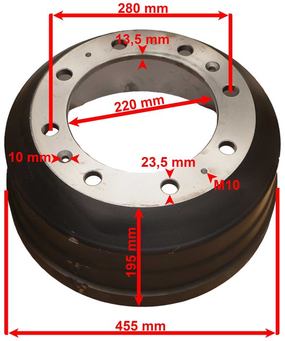 BĘBEN Hamulcowy PRZYCZEPY HL HW 6011 [4627]