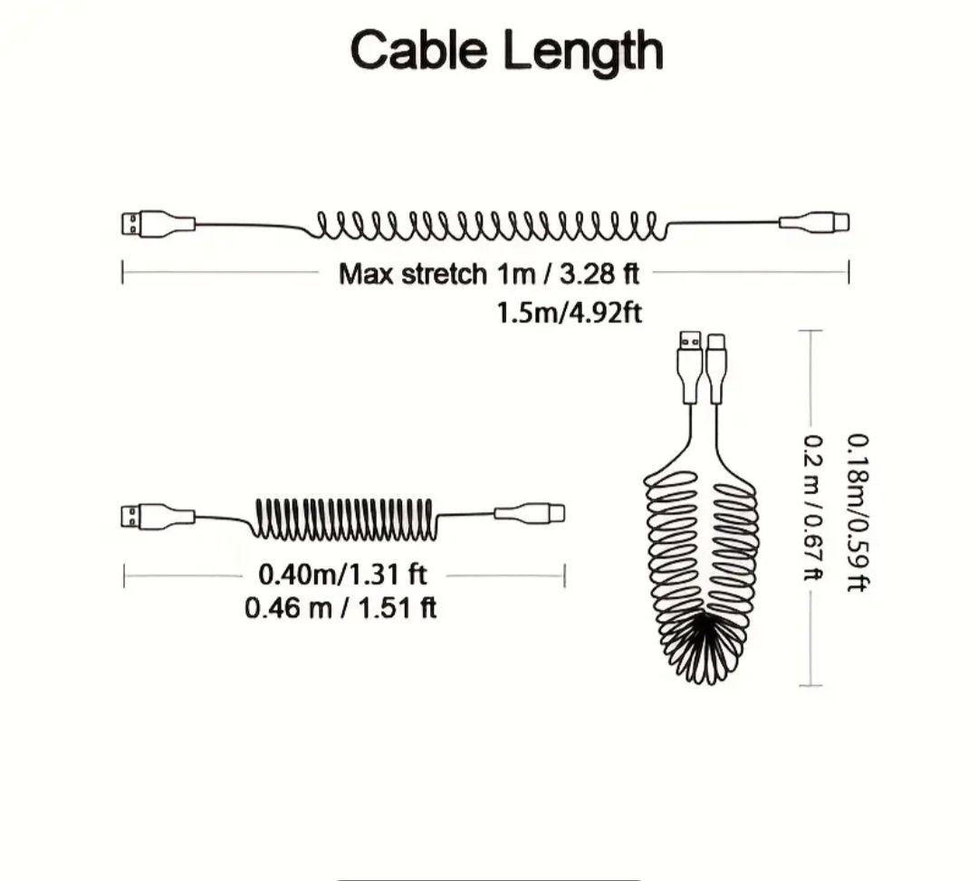 Kabel do ładowania USB-USB-C