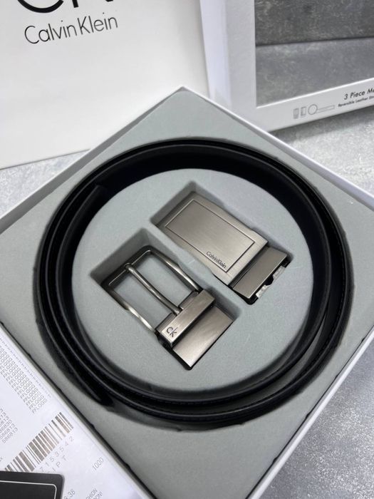 Мужской подарочный набор ремень  Calvin Klein