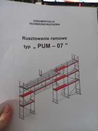 Rusztowanie ramowe aluminiowe typ PUM-07, ok 270m