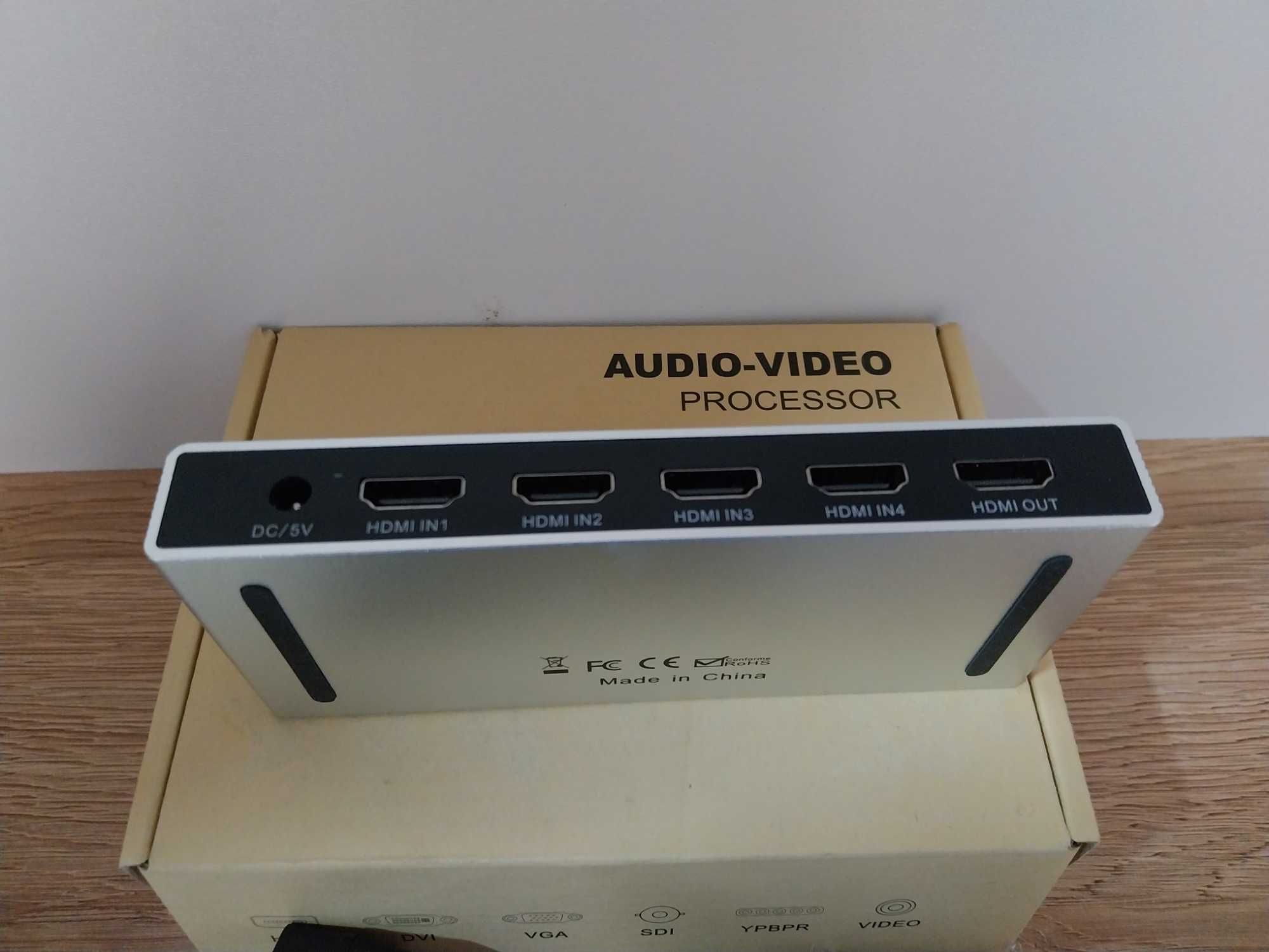 Przełącznik switch HDMI 4K120Hz 8K60Hz pilot rozdzielacz
