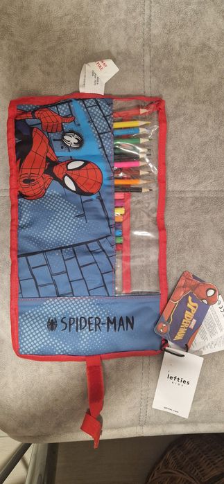 Школьный оригинальный пенал Marvel Spiderman , новый для мальчика, фир