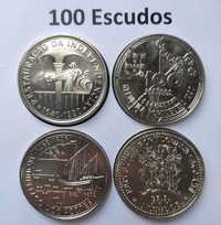 Conjunto 4 moedas de 100 Escudos – Várias (nº5)