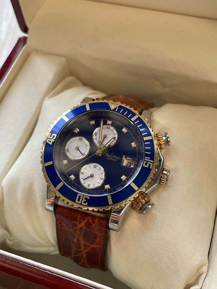 Zegarek Paul Picot Le Chronographe 18k 750 Chronograph Stan Idealny