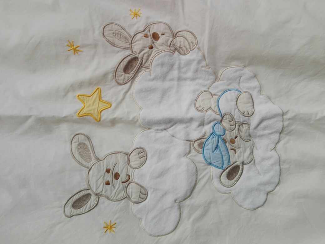 Feretti Rabbit cream kołdra+pościel do żłobka/przedszkola