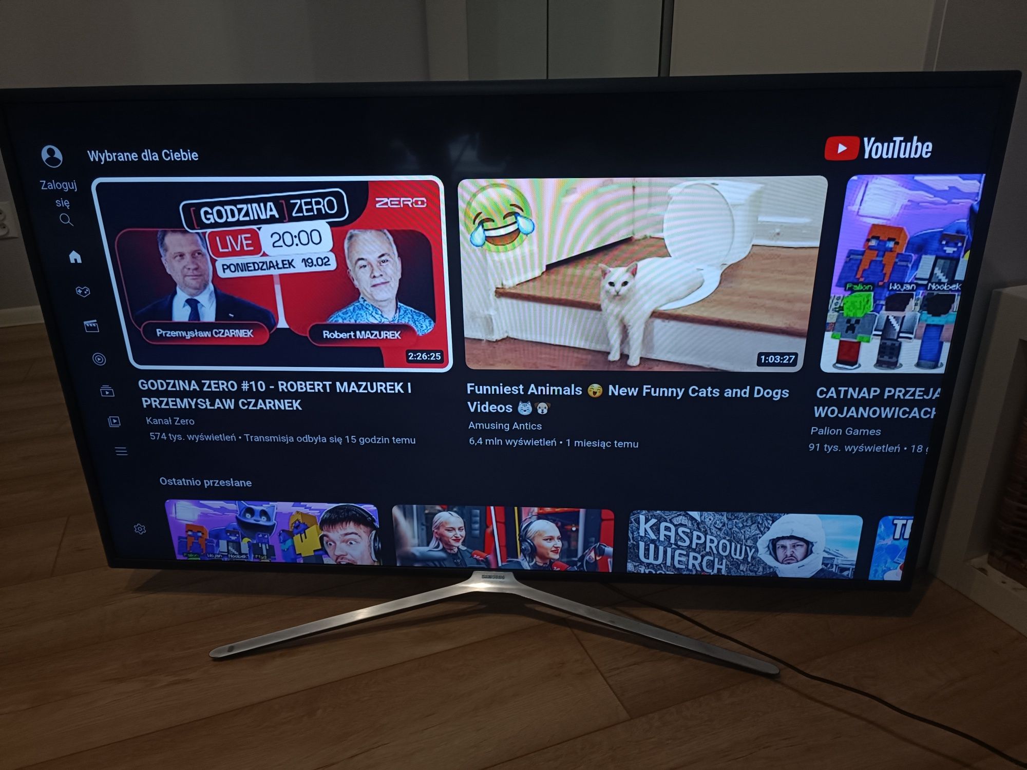 Samsung 55" Smart TV 800Hz Full HD Netflix HBO Rokuten Disney Prime