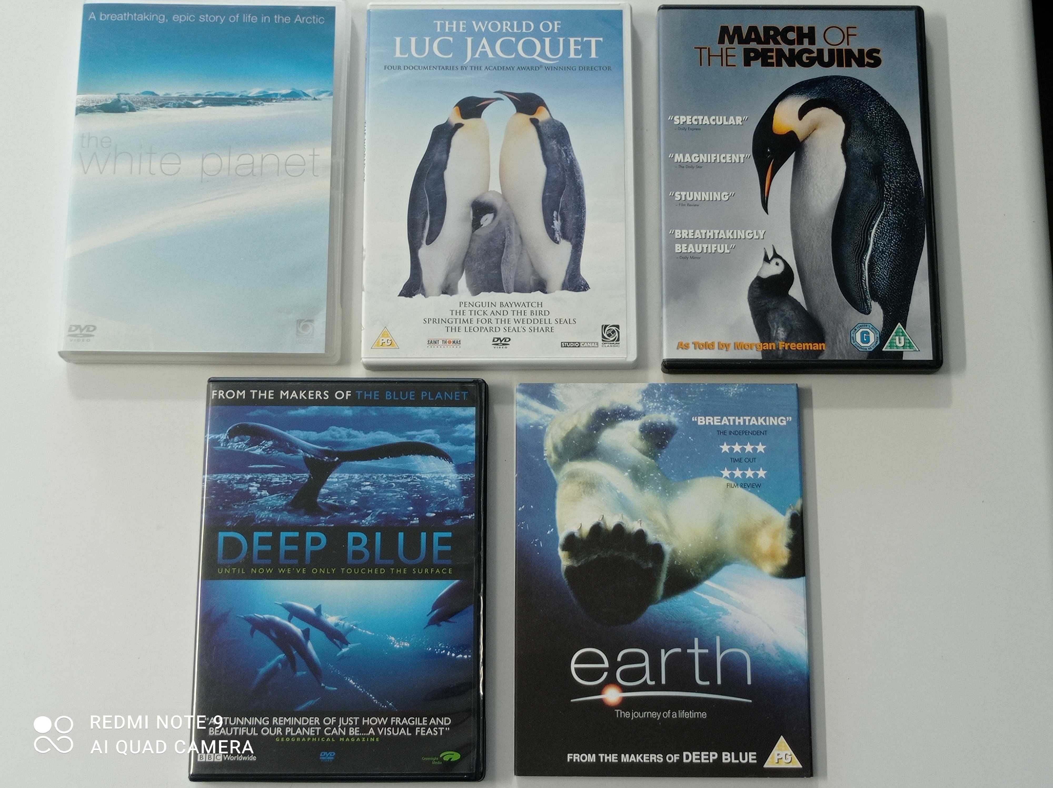 White Planet Deep Blue Marsz Pingwinów zestaw DVD Oceany Antarktyda