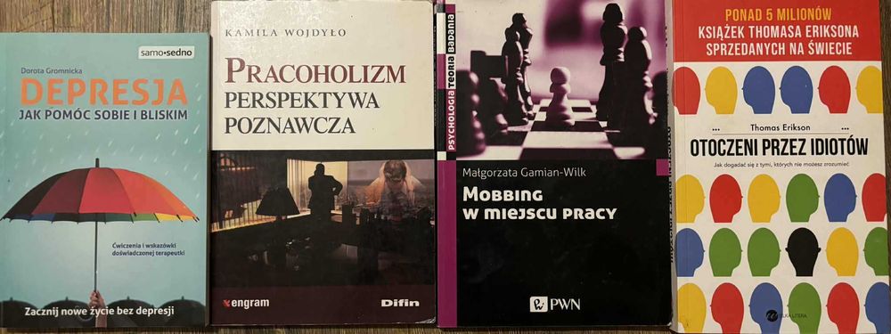 Książki o tematyce psychologicznej oraz dotyczące samorozwoju