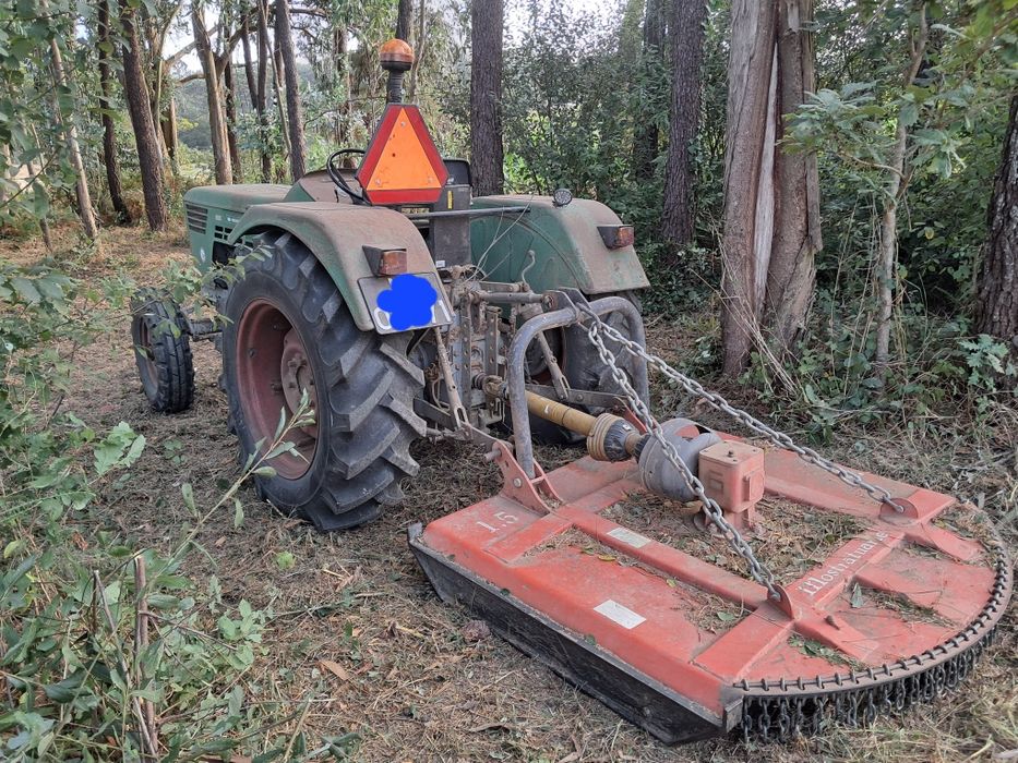 Limpeza trator e capinadeira