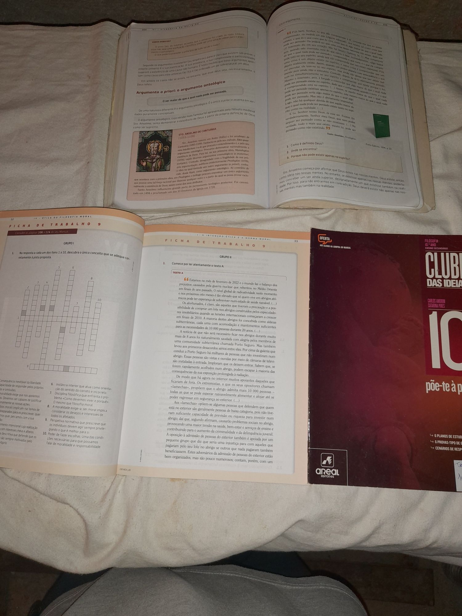 Clube das Ideias 10- Filosofia 10 ano- Manual+ cadernos atividades