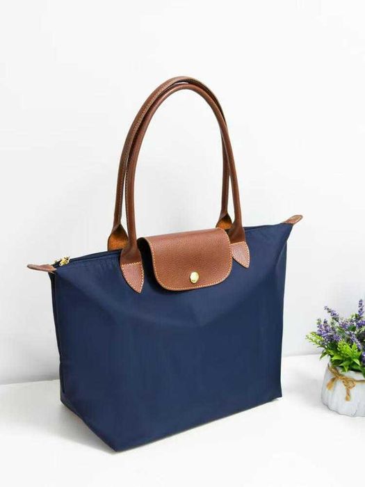 Torba_Longchamp_Tote Bag Nylon Granatowy L(31*19*30)