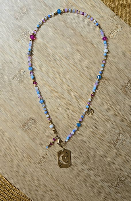 Naszyjnik diy kryształ górski