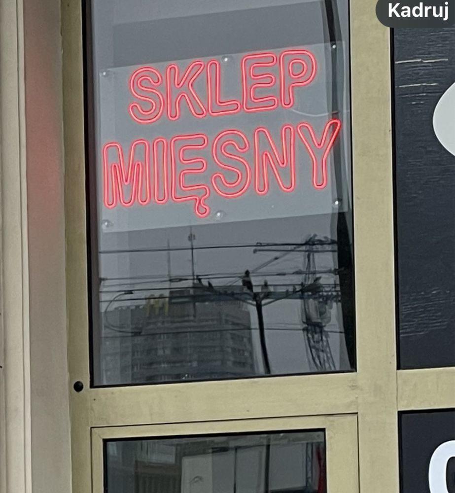 Reklama -Tablica led -neon SKLEP MIĘSNY