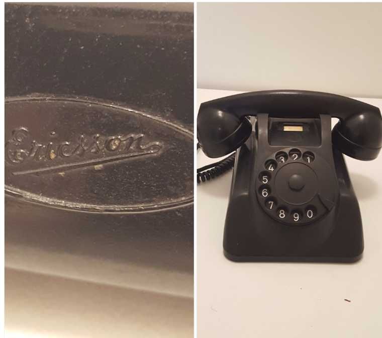 Telefone de baquelite, de 1956. Vintage