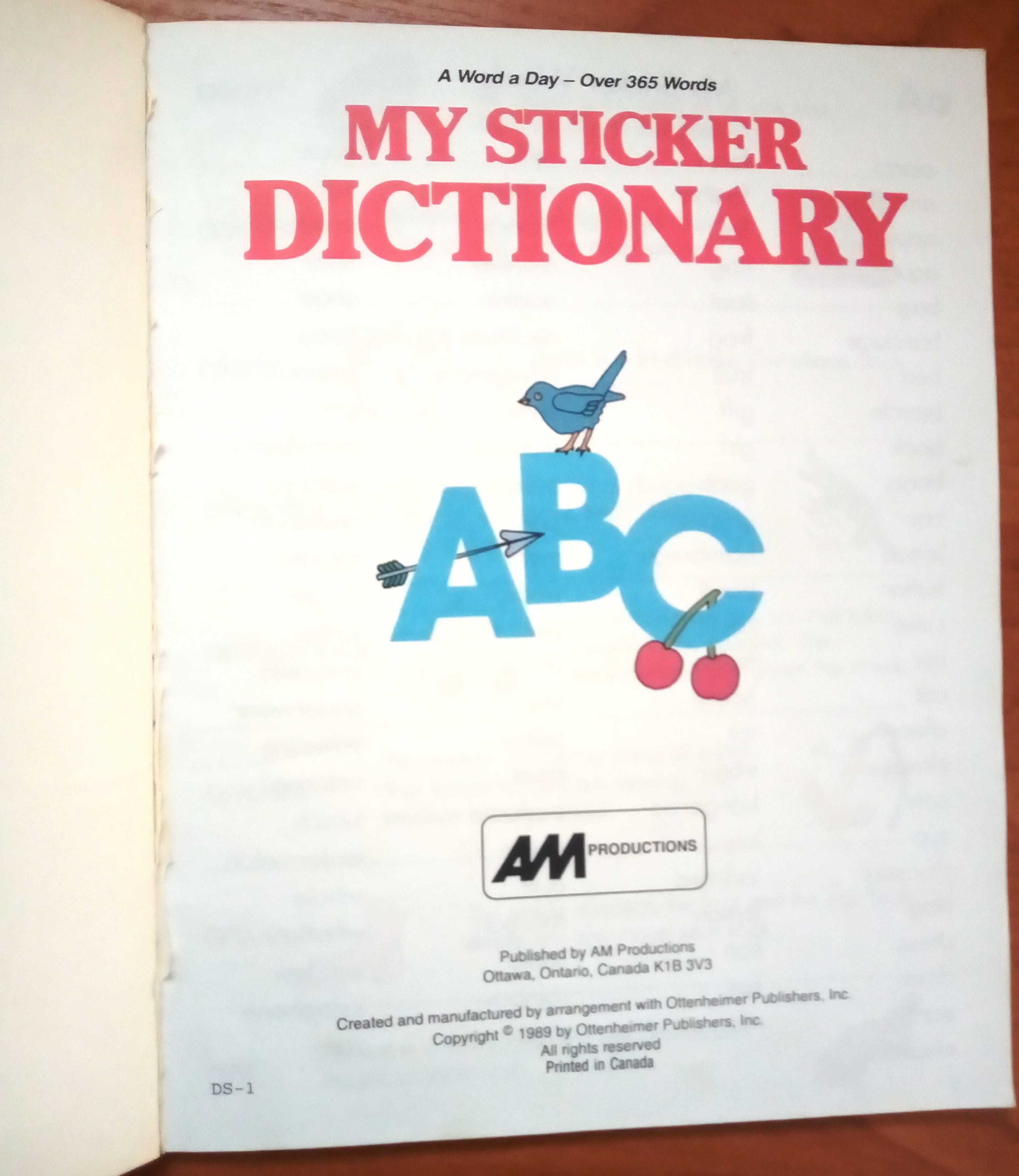 słownik dla dzieci obrazkowy angielski używany