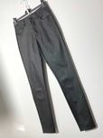 spodnie skinny rurki woskowane matowe grafit 38 M jeans a'la skórzane