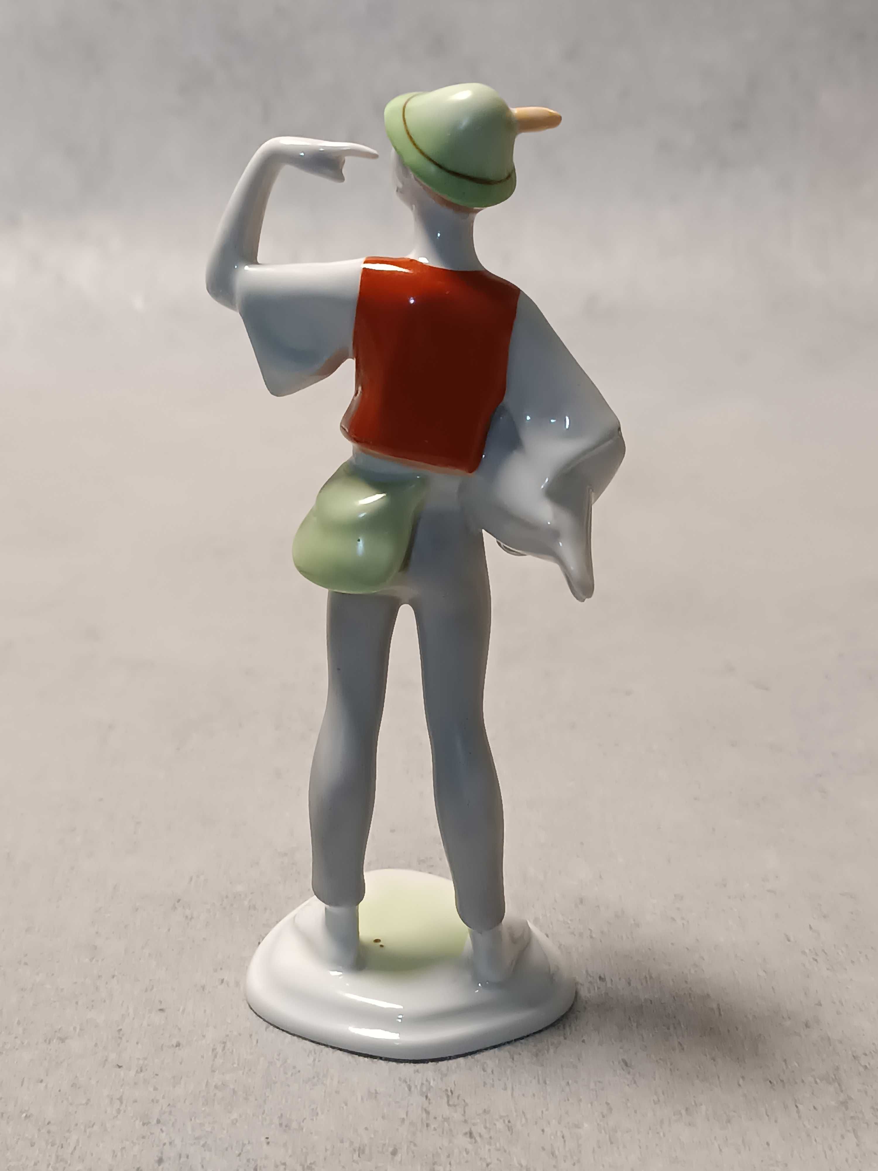 Hollohaza Porcelanowa Kolekcjonerska figura Gęsiarek Węgry