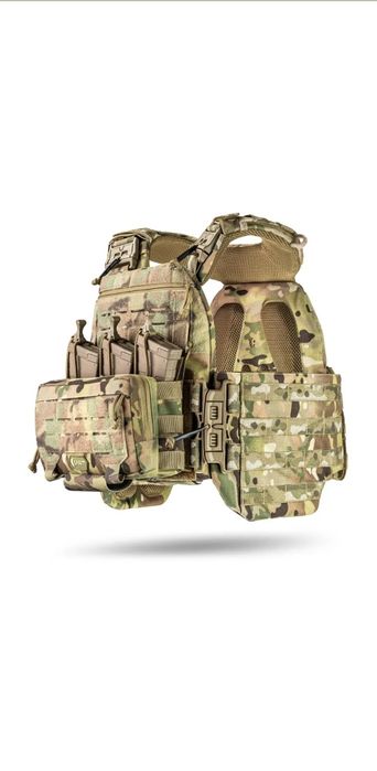 Плитоноска М7 PRO gen 2 XL з Адмін підсумком під 3 АК/AR (Мультикам)