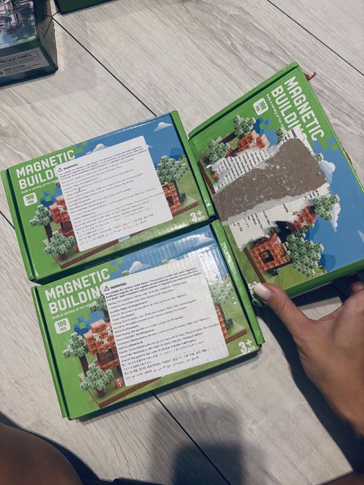 Klocki magnetyczne minecraft