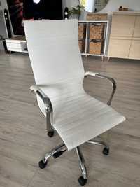 Krzesło biurowe fotel biurowy obrotowy białe