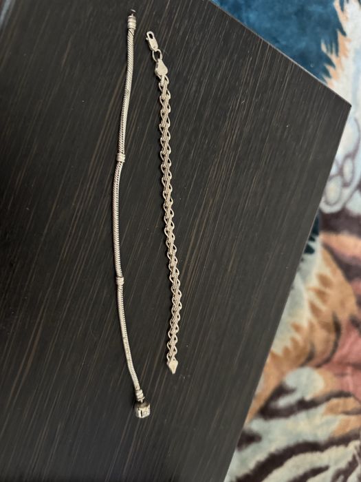 Продам серебряні браслети та браслет pandora