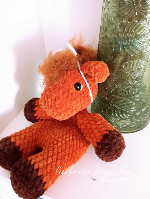 Коник-комфортер для дітей Лошадка іграшка ручна робота