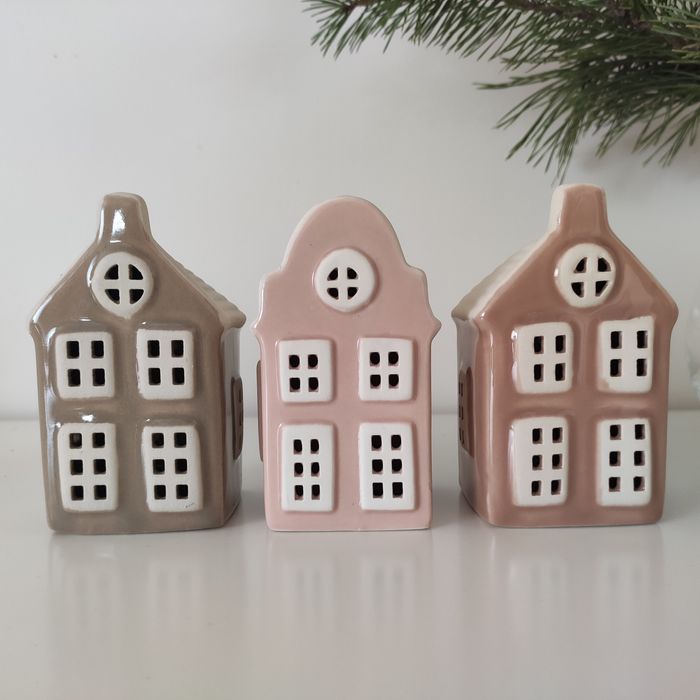 3 domki ceramiczne, domek