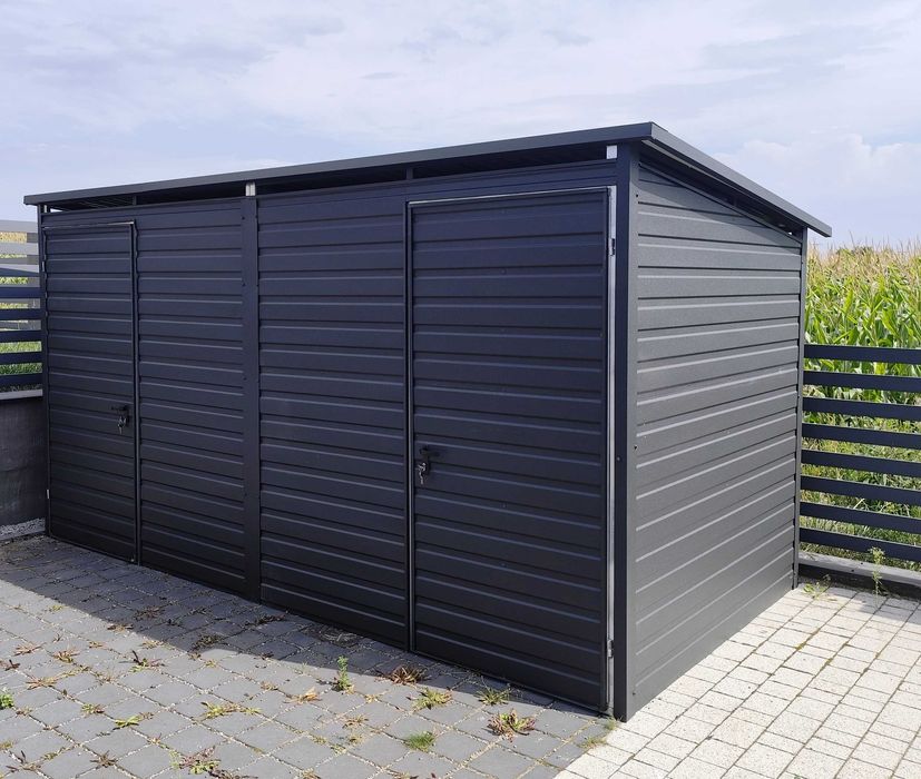 Schowek Ogrodowy Konstrukcja Ocynk Antracyt Mat