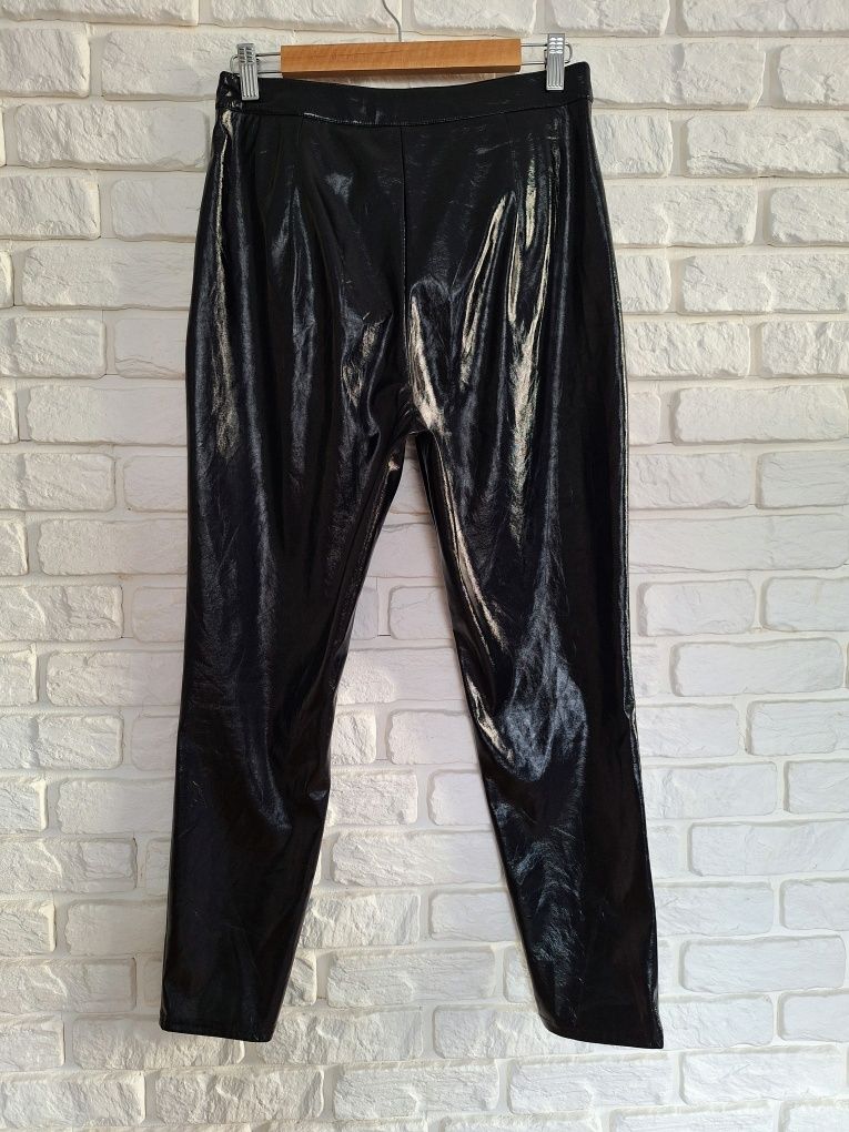 Lateksowe Legginsy Spodnie Rurki Na-Kd 38d