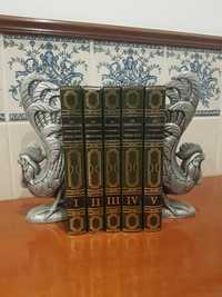 Conjunto 5 Livros Victor Hugo (Os Miseráveis) C/Aba Pássaros Estanho