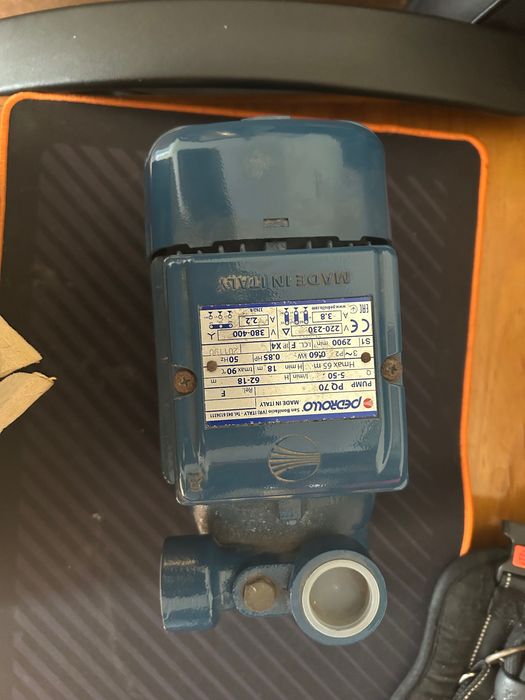 Estado novo motor bomba de agua