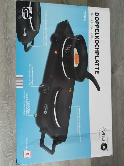 NOWA Kuchenka Elektryczna Dwupalnikowa SWITCH ON 2500W, Żeliwo