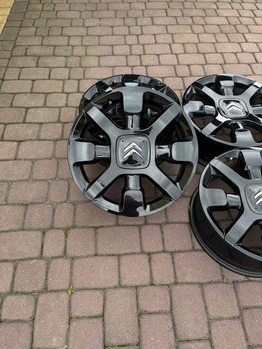 Oryginalne alufelgi Citroen OE C4 CACTUS 4x108 17 cali CZARNE