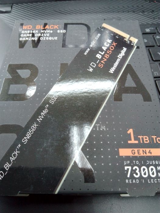 SSD WD black 1tb gen4 7300 mb/s