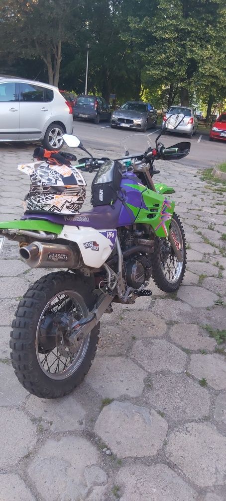 Kawasaki KLR 650(strój,buty,kask,dodatki)zamiana na mały samochód zLPG